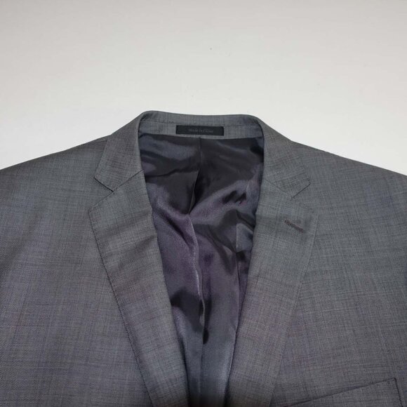 Tallia Men's Suit Jacket Size 44 Regular Gray 100% Wool 2 Button Blazer Coat 44R - Picture 3 of 8